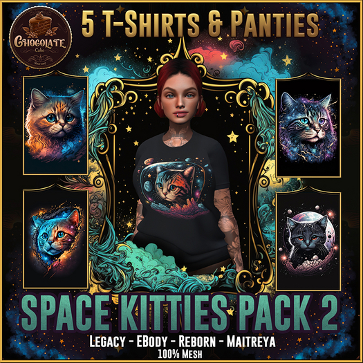 *-CC-* Space Kitties Shirt Pack 2