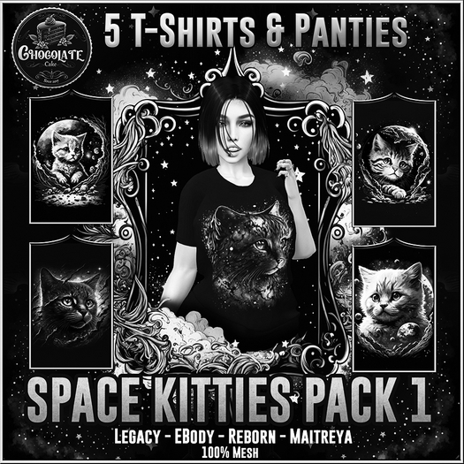 *-CC-* Space Kitties Shirt Pack 1 DEMO