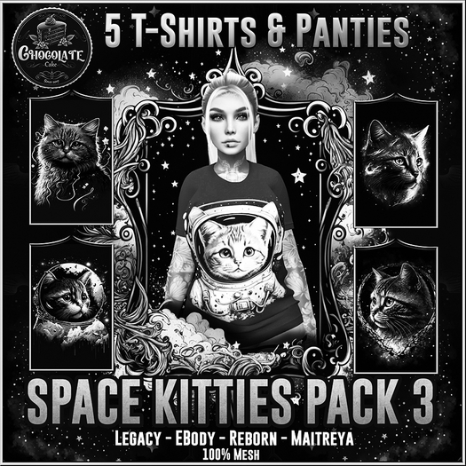 *-CC-* Space Kitties Shirt Pack 3 Demo Unpacker