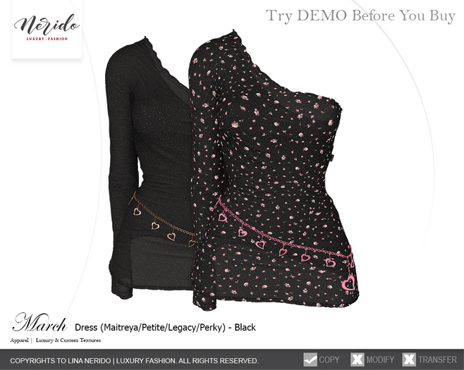 ~Nerido~ March Dress-Black
