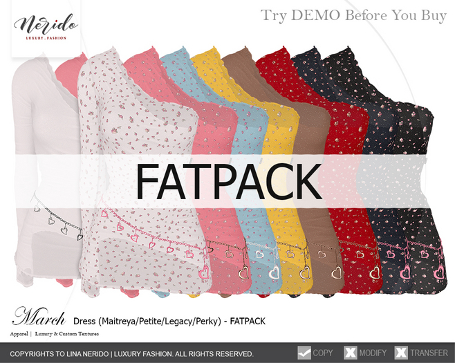 ~Nerido~ March Dress-FATPACK