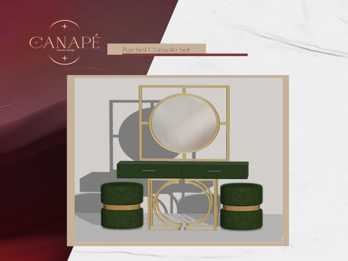 [Canape] Rachel Console Set Green