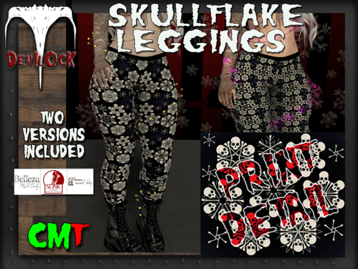 DEVILOCK - Skullflake Leggings (ADD TO UNPACK)