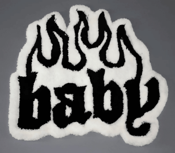 "baby flame" rug