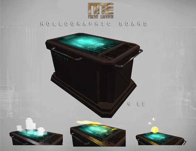 Mesh Entity: SCI-FI Holographic Board