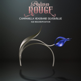 POISON ROUGE Campanilla Headband - Silver/Blue