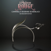 POISON ROUGE Campanilla Headband - Silver/Black