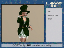 Patricia - St Patrick’s Day Outfit Costume for MAITREYA ONLY