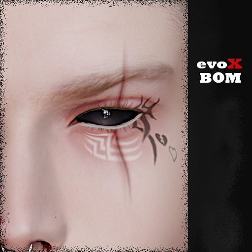 evoX face cut/tattoos