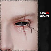 evoX face cut/tattoos