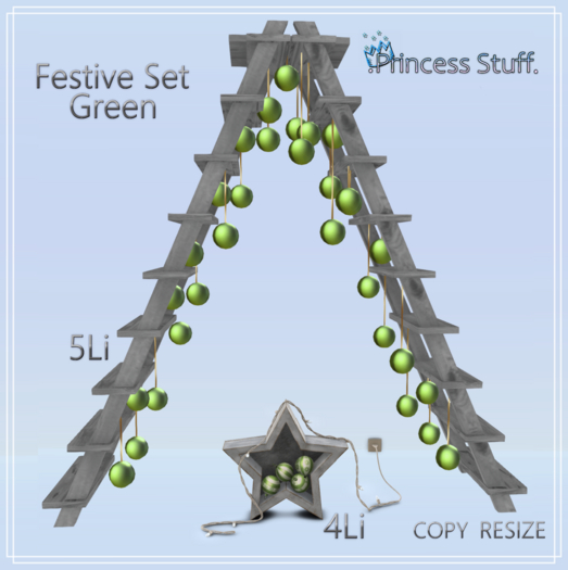 .Princess Stuff. [Festive Decor Set] Green_add