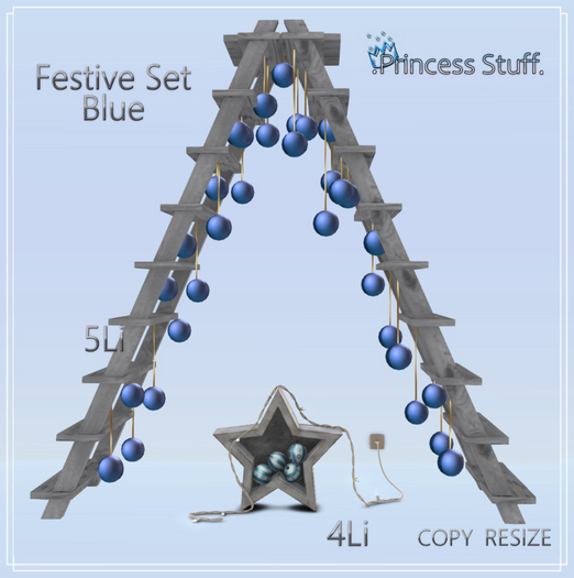 .Princess Stuff. [Festive Decor Set] Blue_add