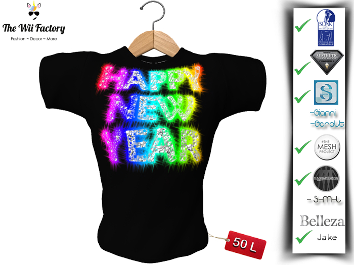 :TWF: Happy New Year Fireworks Shirt