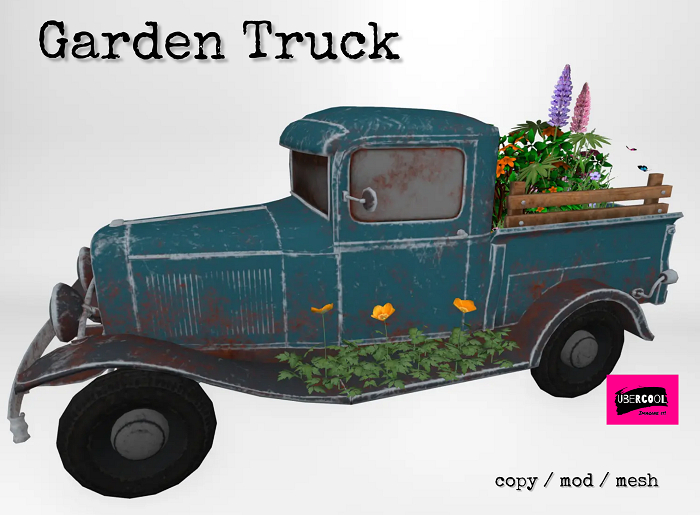 Second Life Marketplace *uC* Garden Truck decor