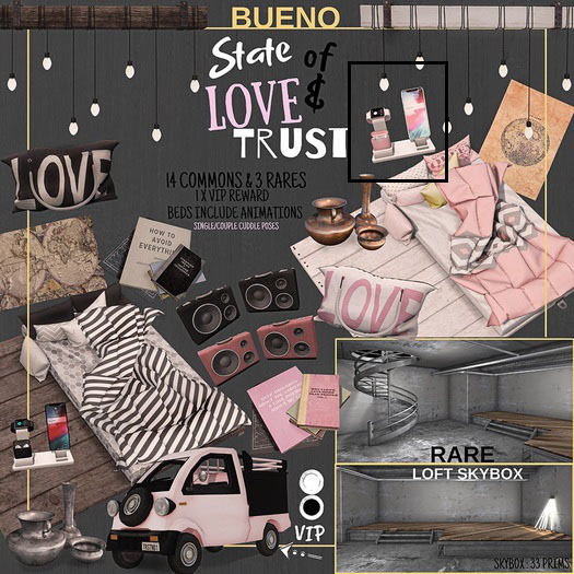 BUENO- Waiting Bed-Gray- RARE