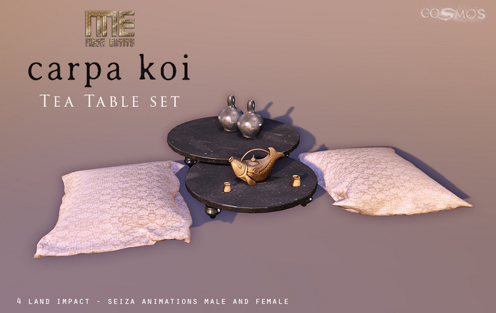 Mesh Entity: Carp Koi Tea Table