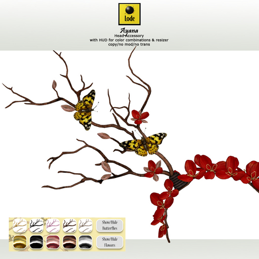 *LODE* Head Accessory - Ayana [red yellow]