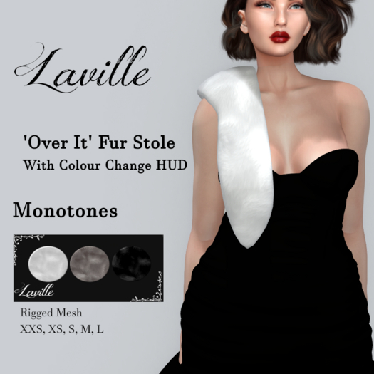 ! Laville ! Over it Fur Stole Monotones