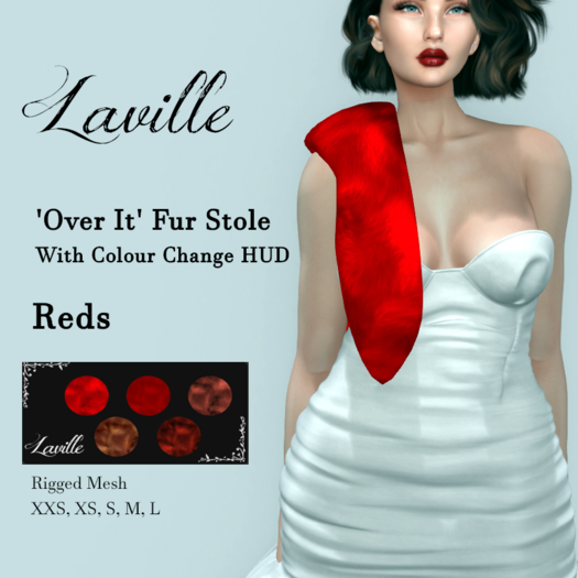 ! Laville ! Over it Fur Stole Reds