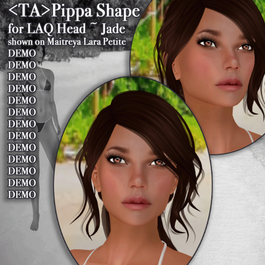 <TA>Pippa Shape for LAQ Head ~ Jade (DEMO)