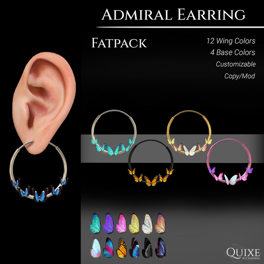QUIXE - Admiral Earring FATPACK