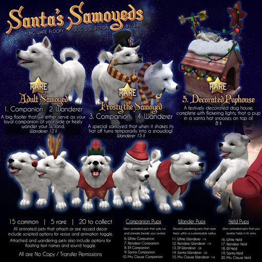 JIAN Santa's Samoyeds 4. Frosty Wanderer RARE