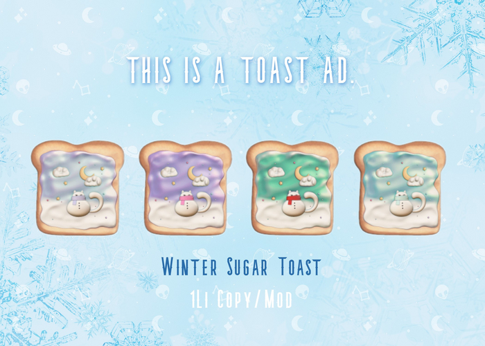 macaroon. Winter Sugar Toast - PUDGYPACK