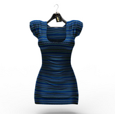 Harmonia Original Blue Wave Casual Dress Maitreya Petite Legacy Perky Body Original Mesh Exclusive