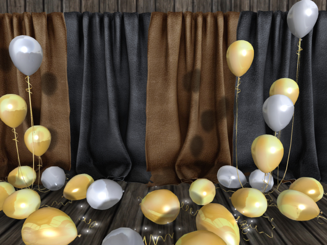 New Year. / Party - Brown and Black