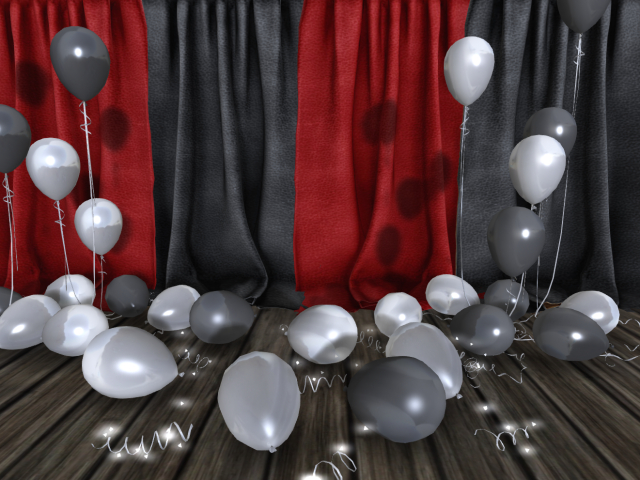 New Year / Party.- Red and Silver