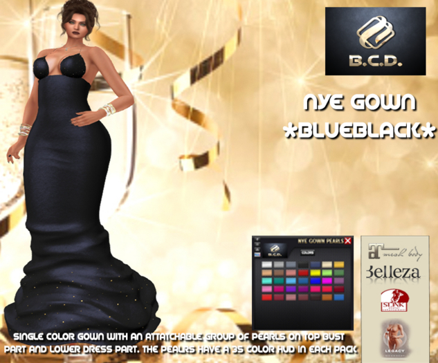 BCD NYE Gown Blueblack