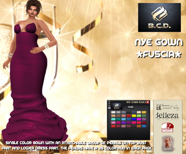 BCD NYE Gown Fuscia