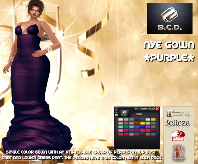 BCD NYE Gown Purple