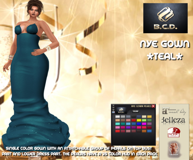 BCD NYE Gown Teal