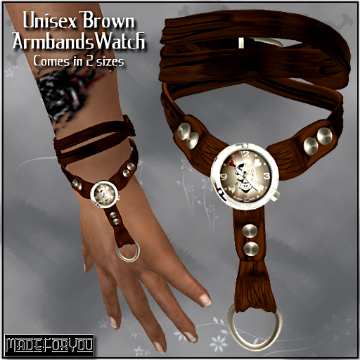 UnisexBraceletWatch-Brown/MadeForYou