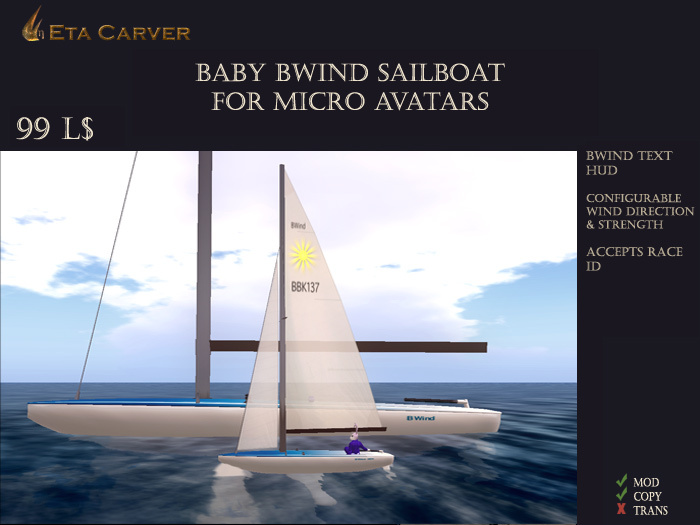 Micro Baby BBK Sailboat
