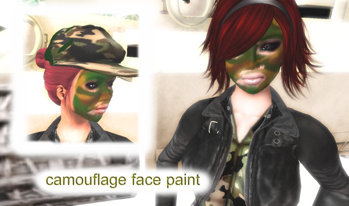 Unisex camouflage army face paint