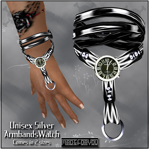 UnisexBraceletWatch-Silver/MadeForYou