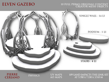 Elven gazebo - 109 LI - 10 FULL PERM Meshes