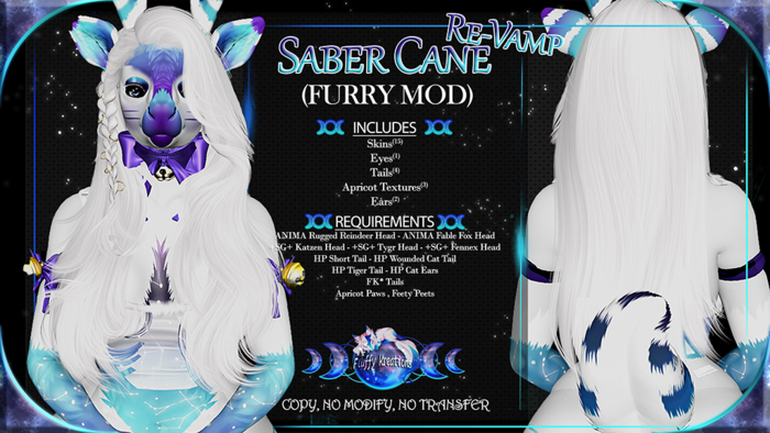 FK* Sabercane ☾☾Darkblue☽☽ ☾☾Furry Mod☽☽ ☾☾BOM☽☽