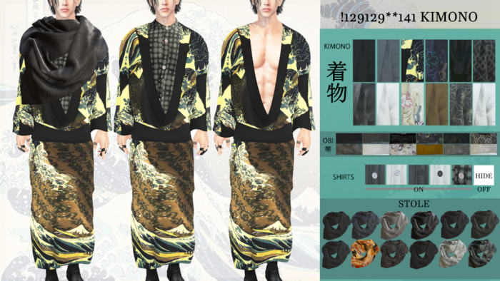 !129129**141 KIMONO