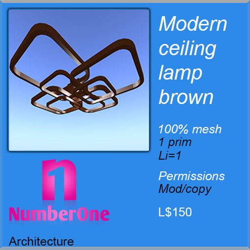 modern ceilinglamp brown