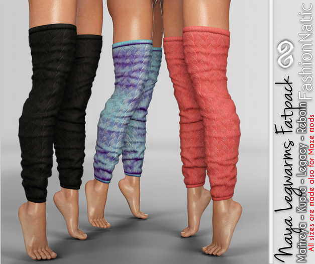 Naya Legwarmers Fatpack - Maitreya, Petite, Kupra, Legacy, Reborn, Maze Mods - FashionNatic