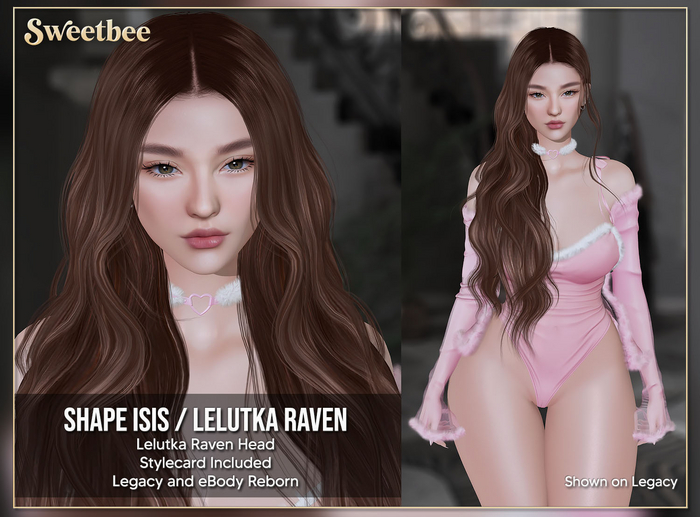 [Sweetbee] - Shape Isis (Lelutka Raven Head)