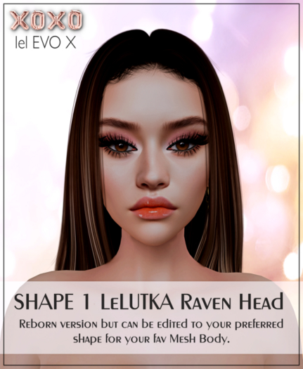 XOXO - SHAPE 1 LeLUTKA Raven Head 3.1