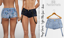 Naya Shorts  Light Blue Jeans - Denim - Maitreya, Petite, Kupra Original, Legacy, Reborn, Juicy Rolls - FashionNatic