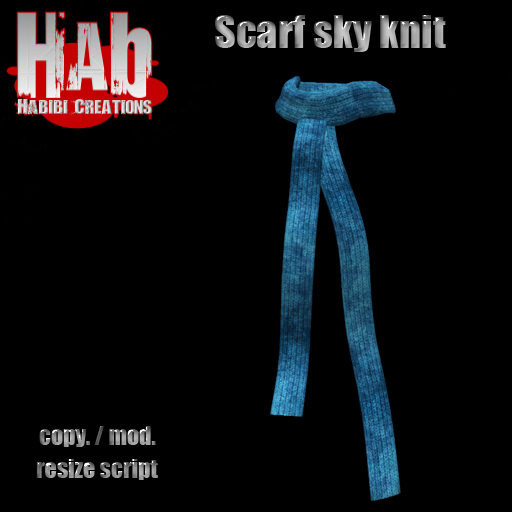 Scarf b sky knit