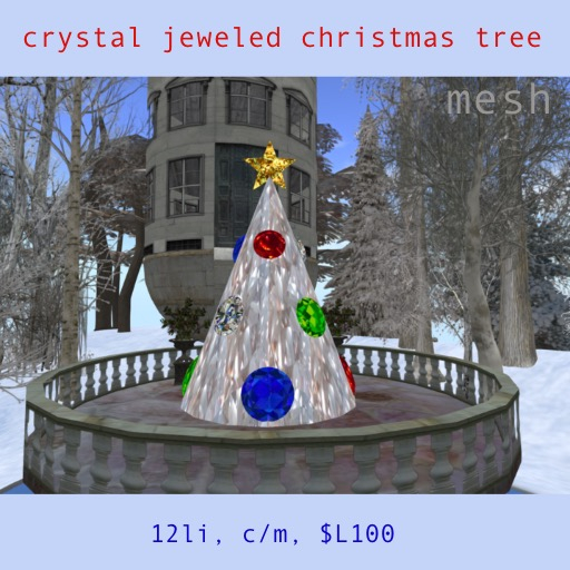 crystal jeweled christmas tree
