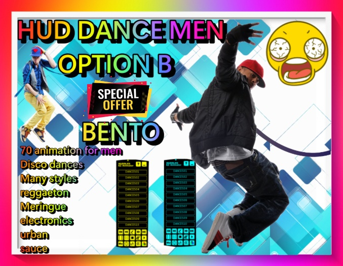 Second Life Marketplace - BENTO UPDATE 2023 DANCE MEN 70 ANIMATIONS