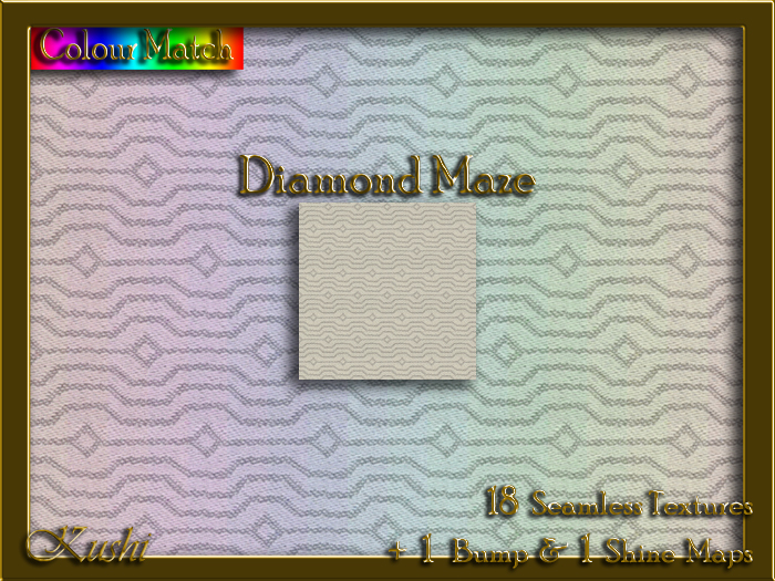 Diamond Maze Seamless Texture Set